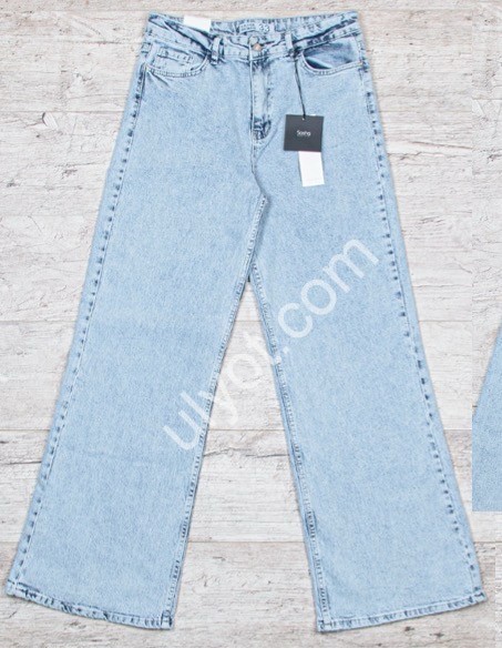 ДЖИНСЫ SASHA (30-36) ГОЛУБОЙ 1352