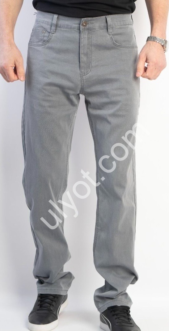 ДЖИНСИ BASANJIU (32-40) СІРИЙ 028-6-10
