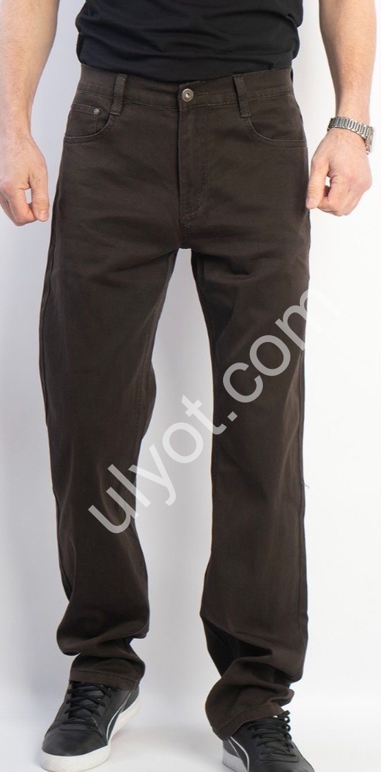 ДЖИНСИ BASANJIU (32-40) КОРИЧНЕВИЙ 028-19-10