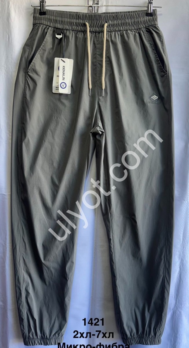 БРЮКИ (2XL-7XL) МАНЖЕТ СЕРЫЙ 1421