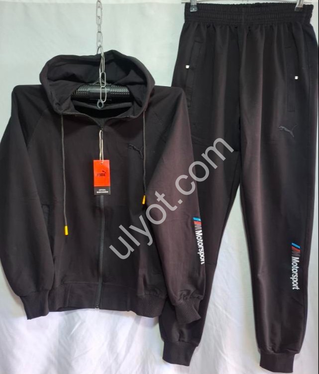 СПОРТ.КОСТЮМ P15 (48-58) МАНЖЕТ ЧЕРНЫЙ 