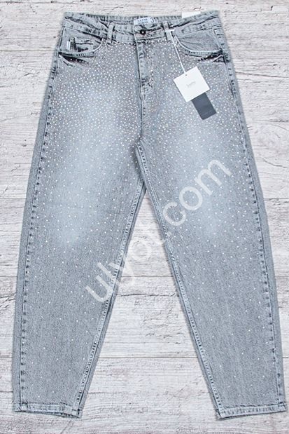 ДЖИНСИ SASHA (30-36) СІРИЙ 3010