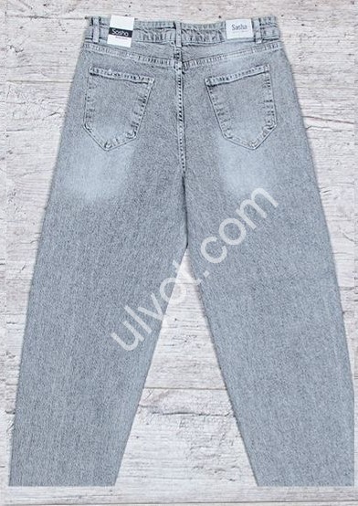 ДЖИНСИ SASHA (30-36) СІРИЙ 3010