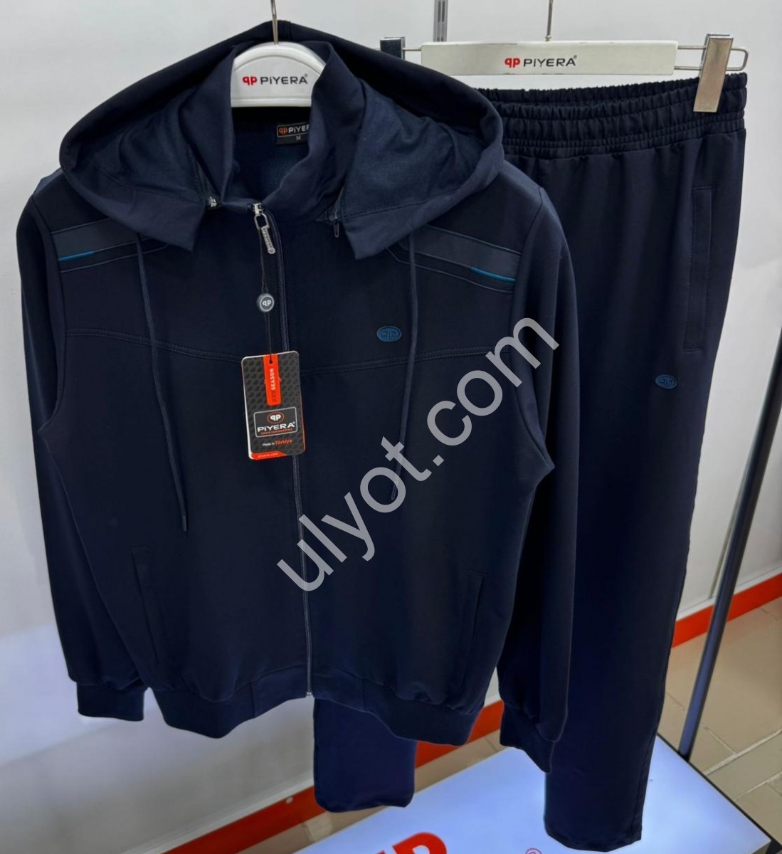 СПОРТ.КОСТЮМ (M-3XL) ПРЯМИЙ Т.СИНІЙ 7806