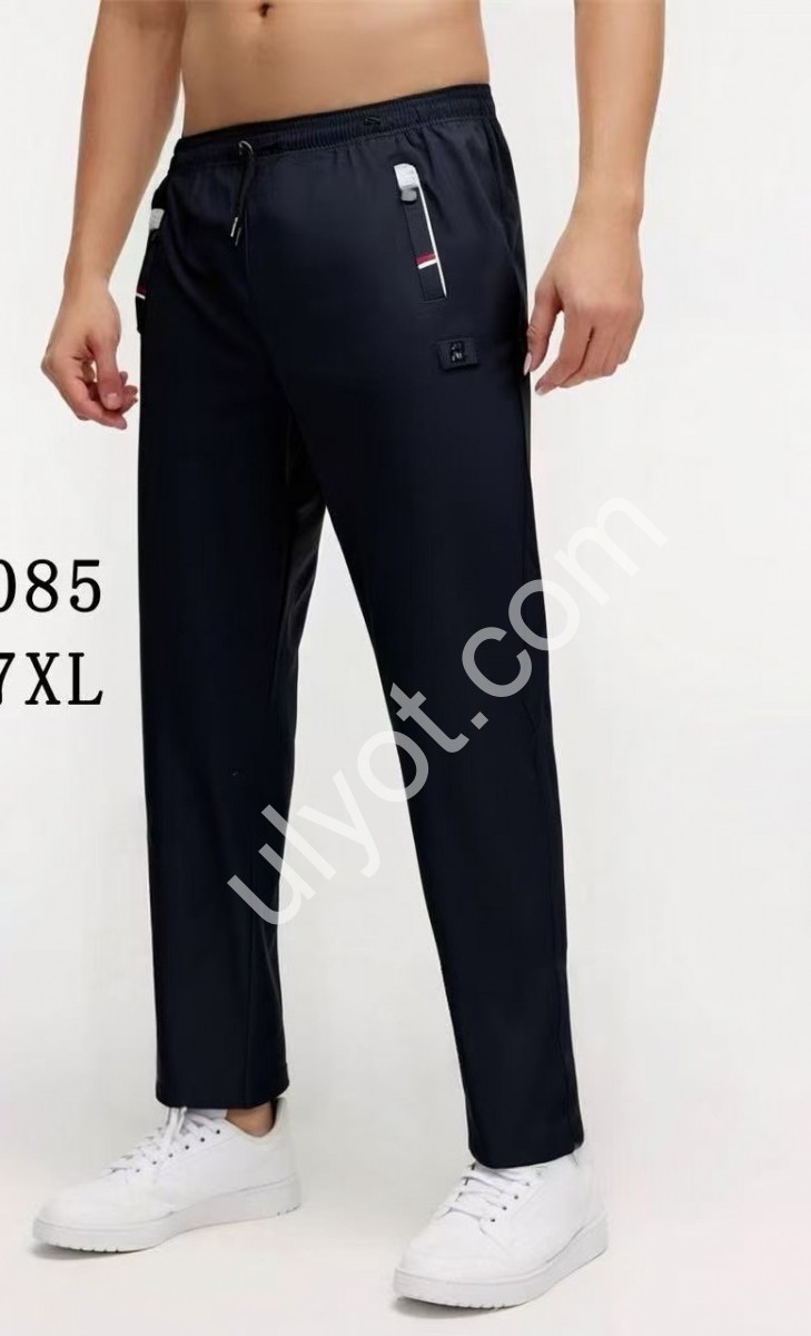 СПОРТ. ШТАНИ (3XL-7XL) ПРЯМИЙ ЧОРНИЙ WK-2085