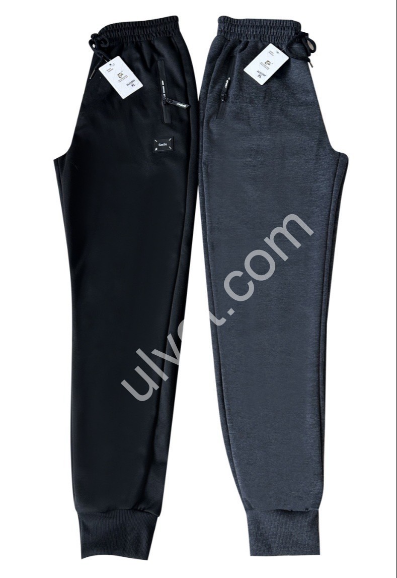 СПОРТ. ШТАНИ (XL-5XL) МАНЖЕТ СІРИЙ AL0106