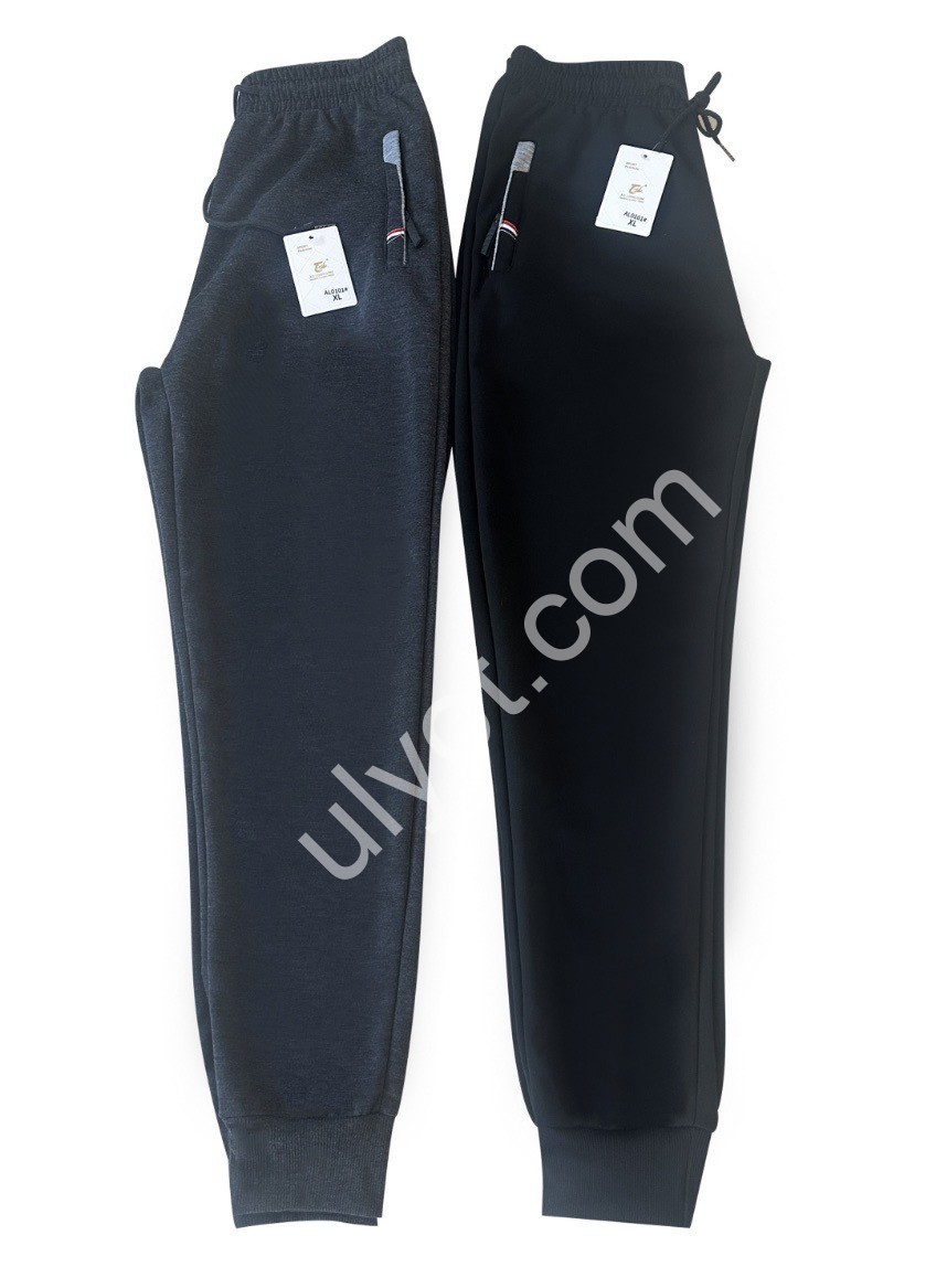 СПОРТ. ШТАНИ (XL-5XL) МАНЖЕТ СІРИЙ AL0101