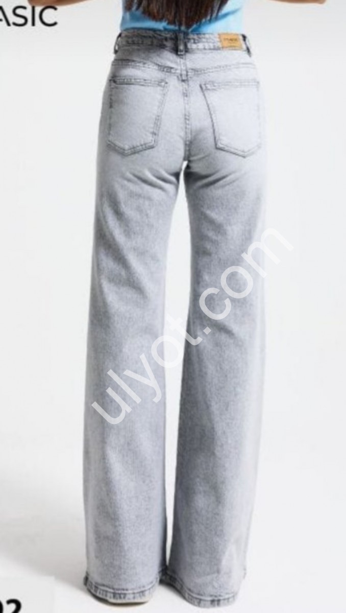 ДЖИНСЫ IT'S BASIC (34-42) СЕРЫЙ 3992/4s6/12