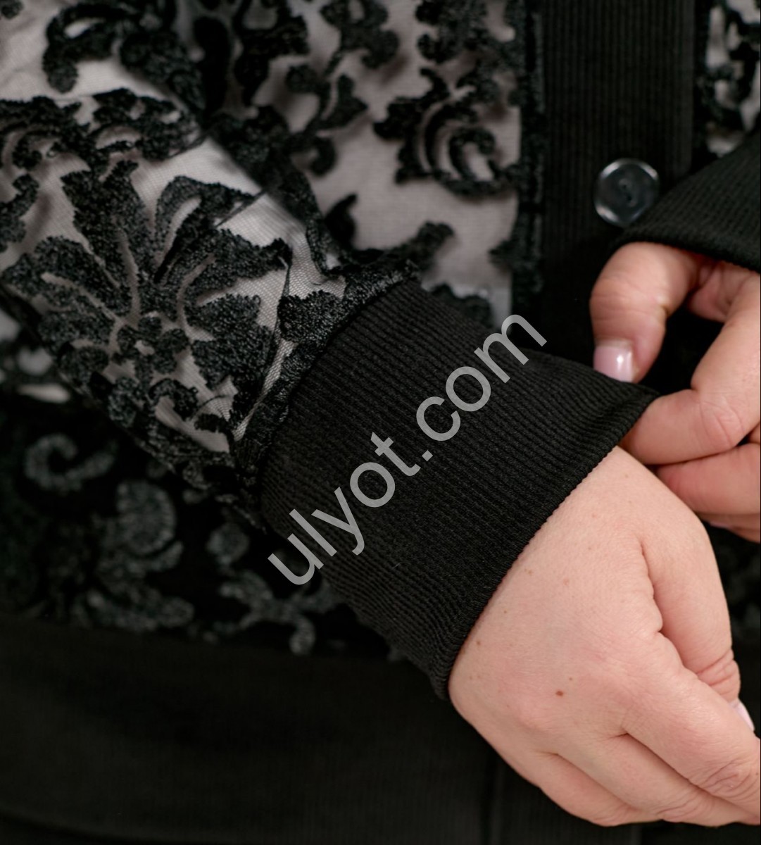 Фото 2 КАРДИГАН (48-58) ЧЕРНЫЙ 17188