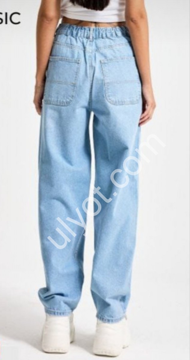 ДЖИНСЫ IT'S BASIC (38-48) ГОЛУБОЙ 4148/2s6/3