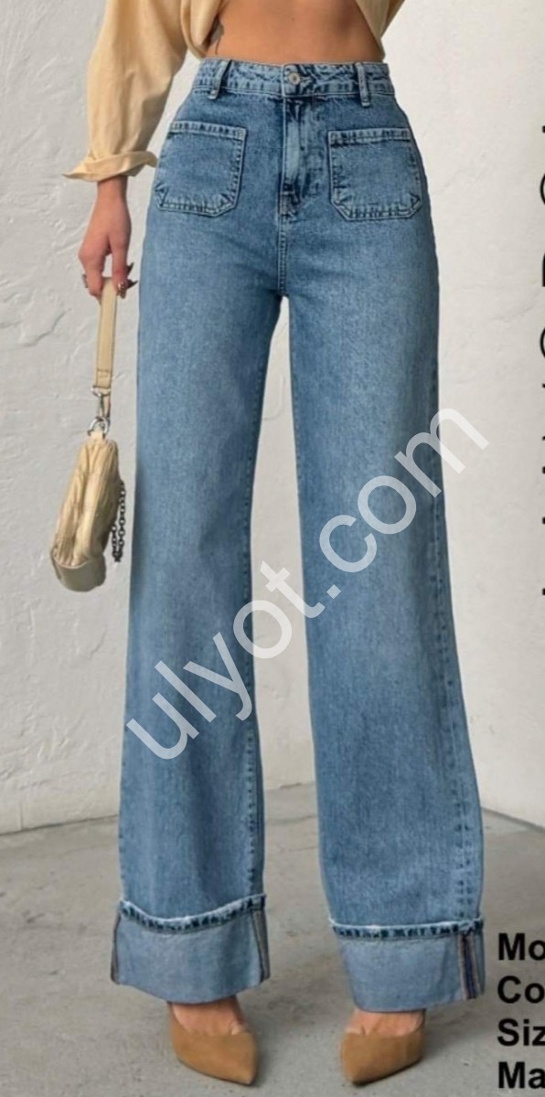 ДЖИНСЫ ZEO BASIC (34-42) СИНИЙ 5153