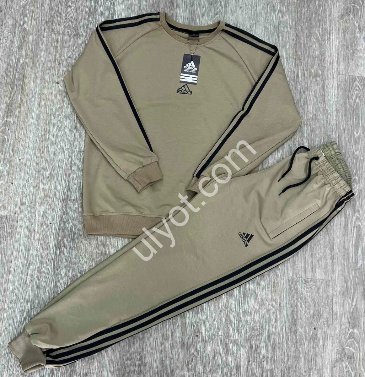 СПОРТ.КОСТЮМ A01 (M-3XL) МАНЖЕТ БІЖ 293-209