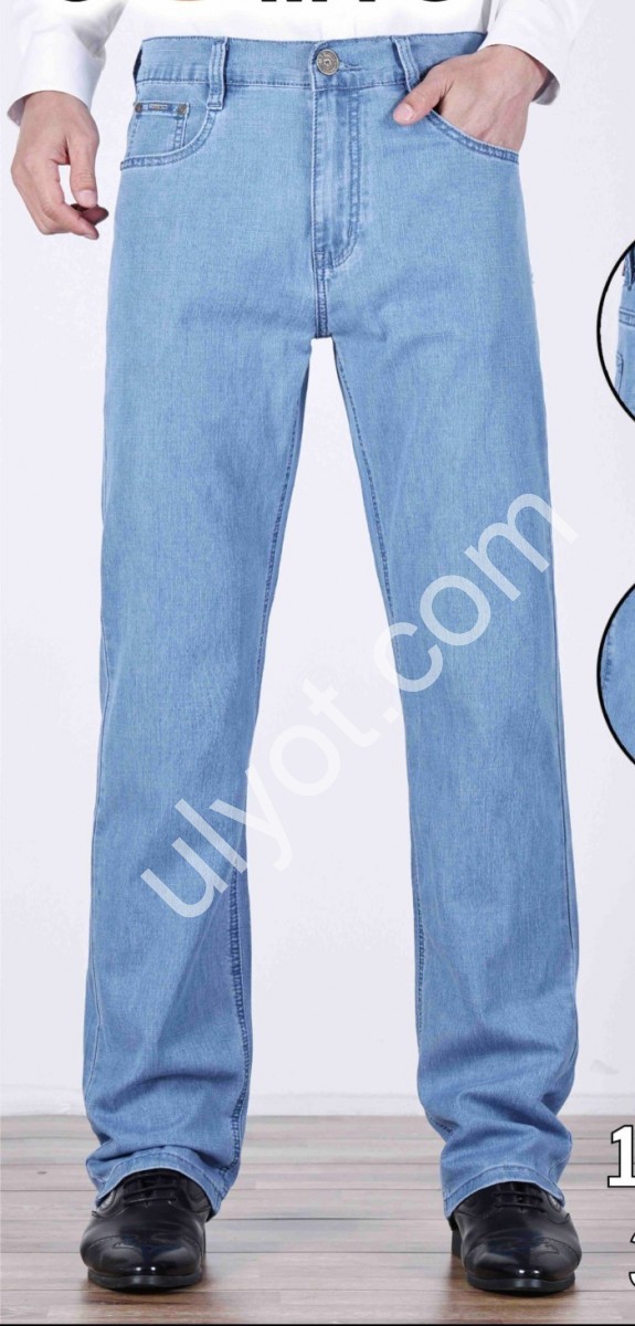 ДЖИНСИ BASANJIU (32-40) БЛАКИТНИЙ 024-1