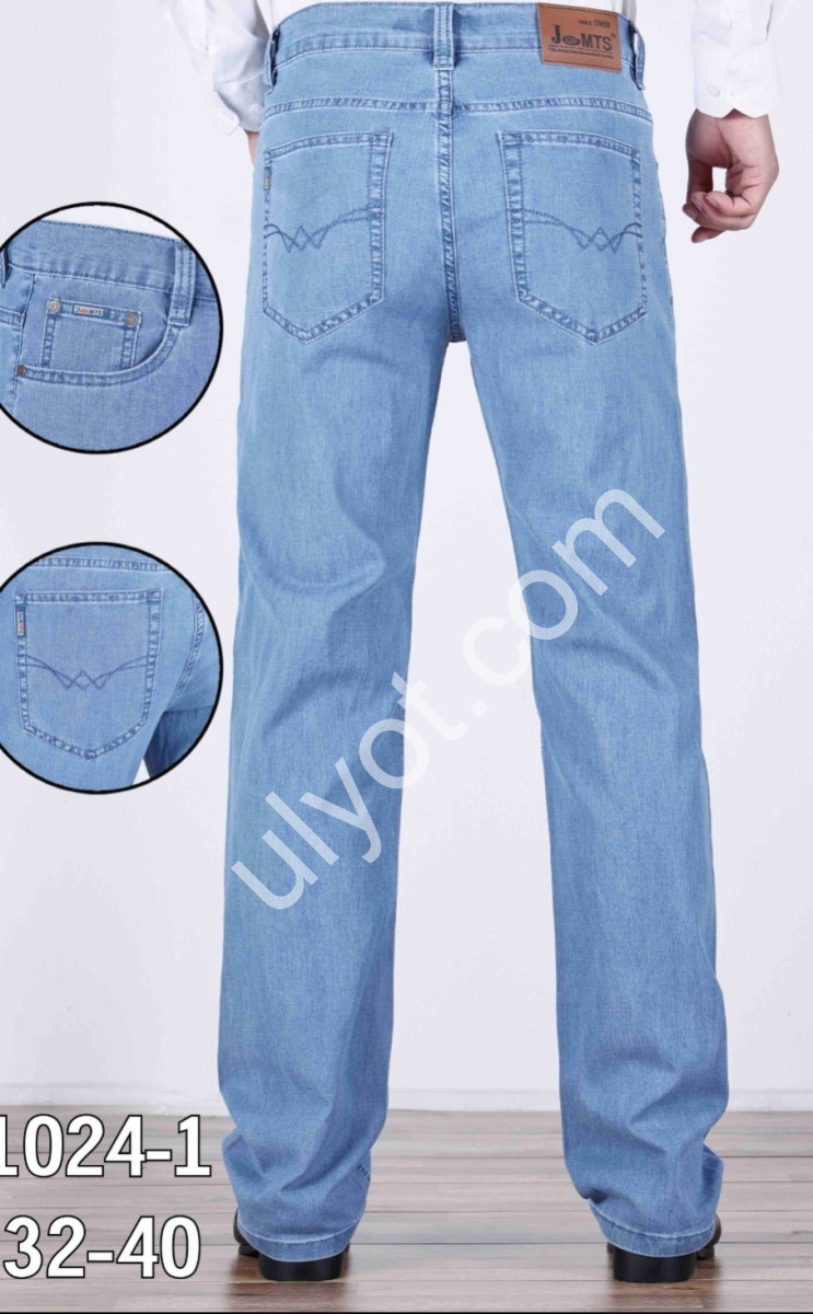 ДЖИНСИ BASANJIU (32-40) БЛАКИТНИЙ 024-1