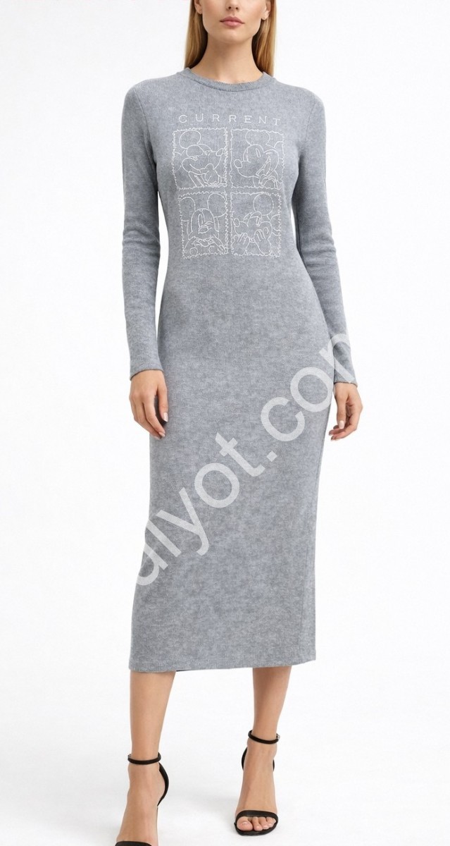 ПЛАТЬЕ (40-46) СЕРЫЙ SQ88