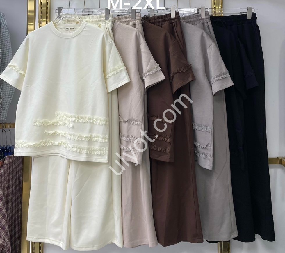 КОСТЮМ (50-56) ПРЯМОЙ ШОКОЛАД WY113