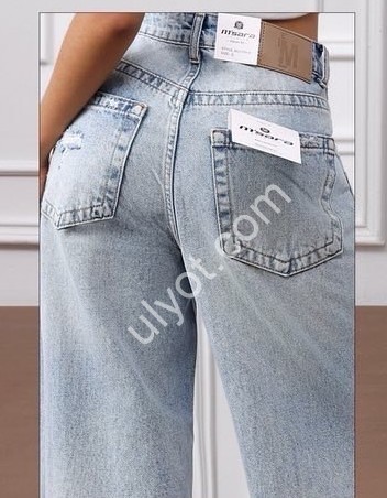 ДЖИНСЫ M.SARA (XS-XL) ГОЛУБОЙ 1739-H