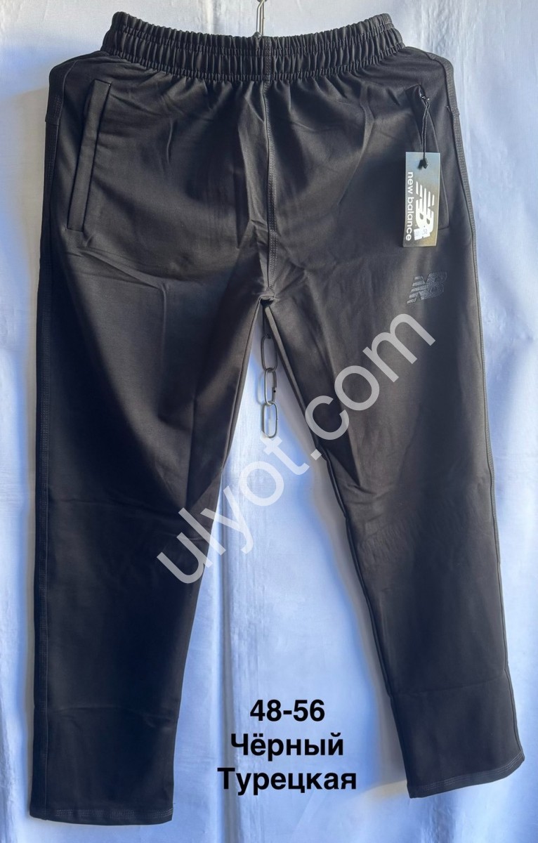 СПОРТ.ШТАНЫ NB02 (48-58) ПРЯМОЙ ЧЕРНЫЙ 
