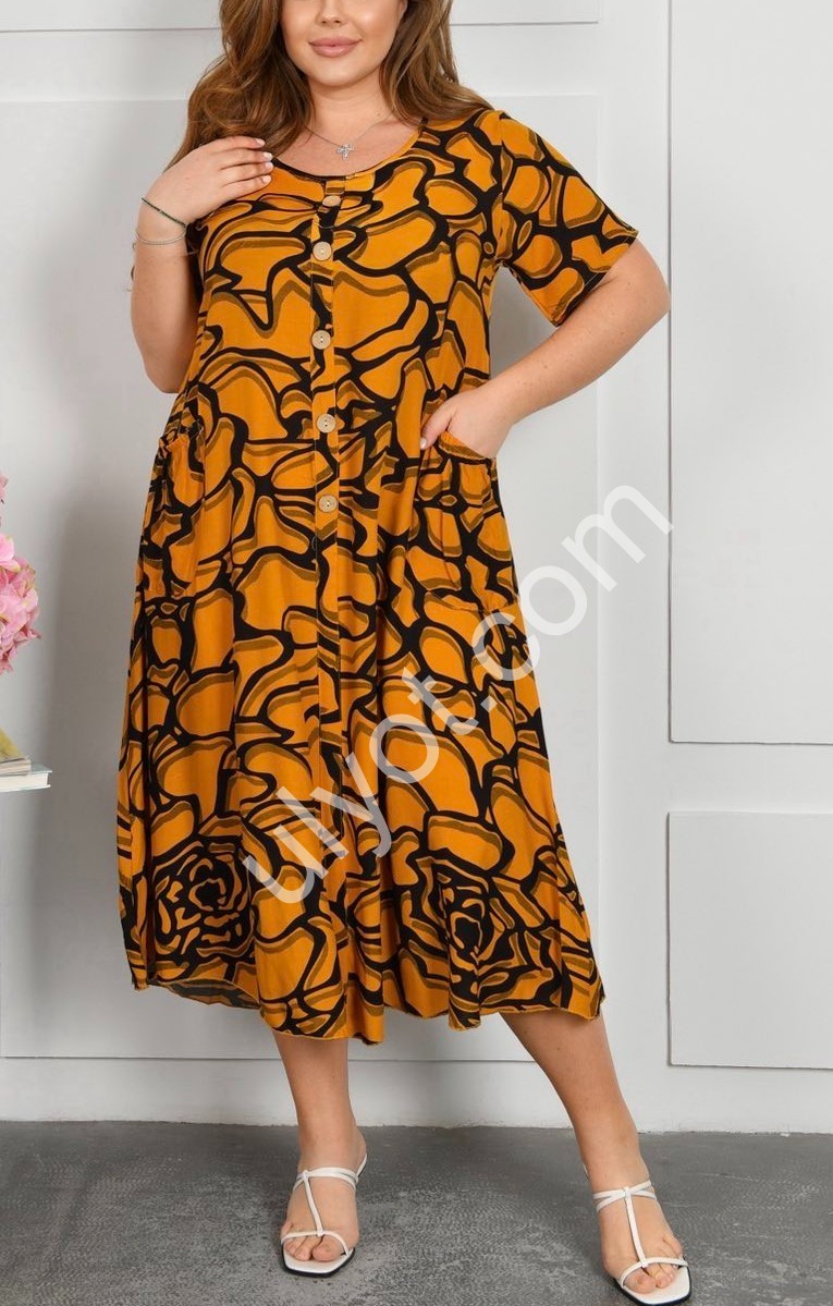 ПЛАТЬЕ (2XL-4XL) КИРПИЧ A8-2