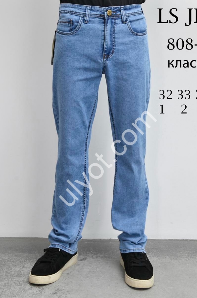 ДЖИНСЫ LS JEANS (32-38) СИНИЙ 808-1
