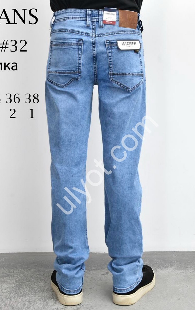 ДЖИНСЫ LS JEANS (32-38) СИНИЙ 808-1