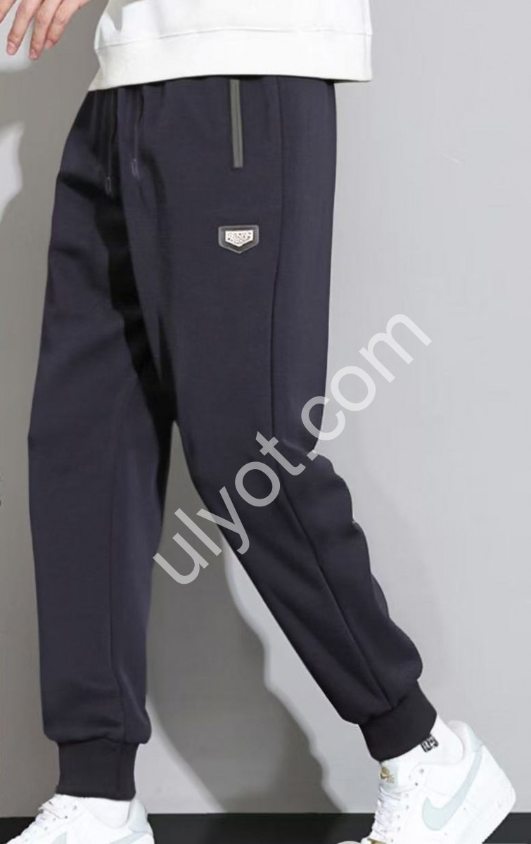 ШТАНИ (3X-7XL) МАНЖЕТ Т.СІРИЙ 2828