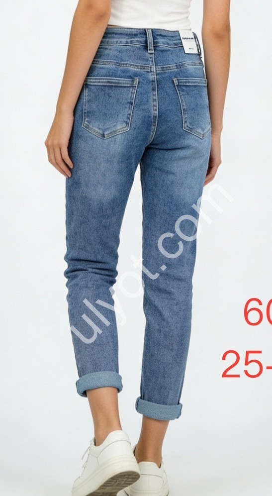 ДЖИНСЫ DENIM NEW (25-30) СИНИЙ 608