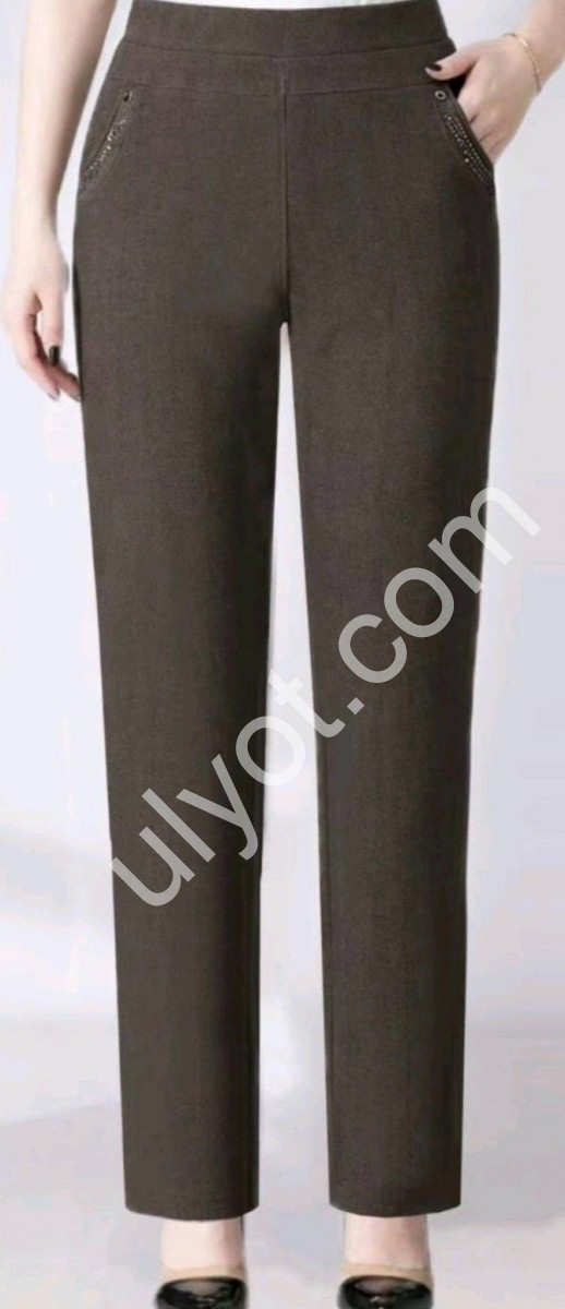 БРЮКИ (5XL-7XL) СЕРЫЙ 2122-2