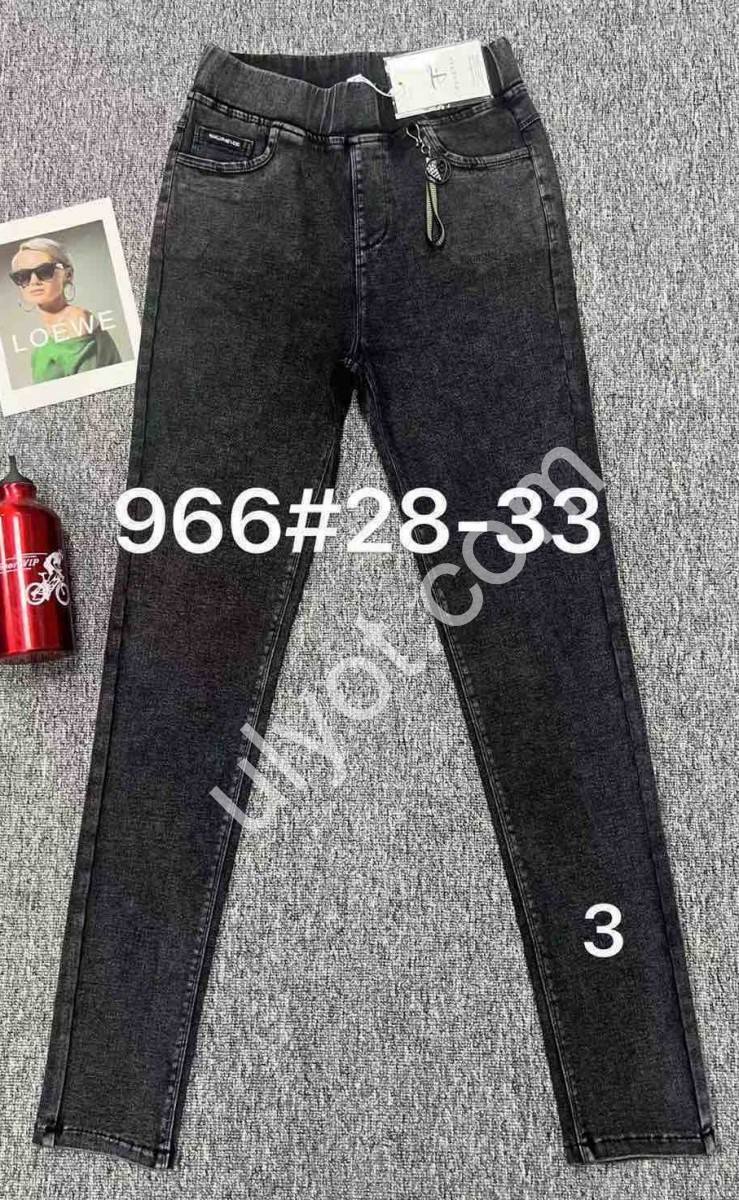ДЖИНСЫ (28-33) ГРАФИТ 966