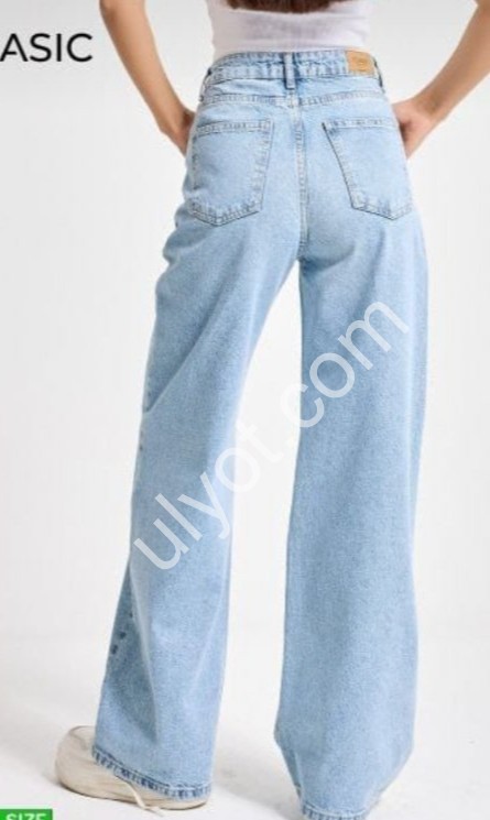 ДЖИНСЫ IT'S BASIC (34-42) ГОЛУБОЙ 2498/4s6/3