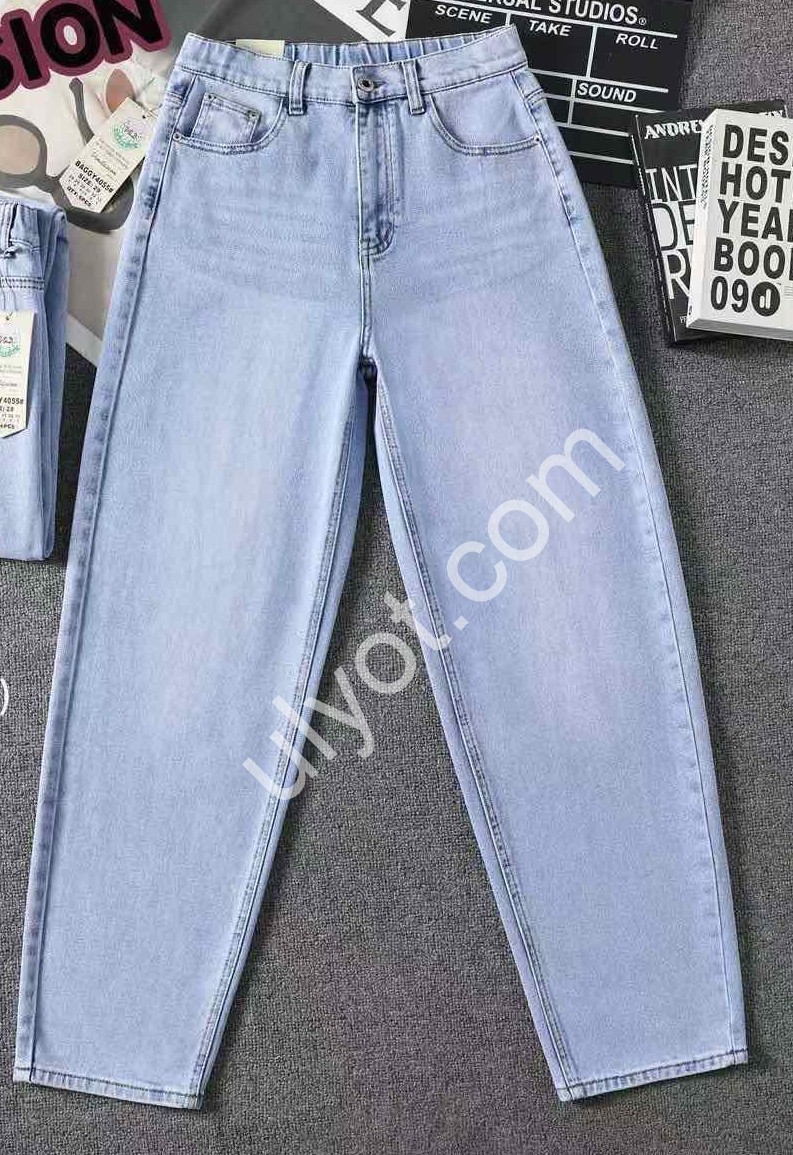 БРЮКИ (28-33) ГОЛУБОЙ D4055