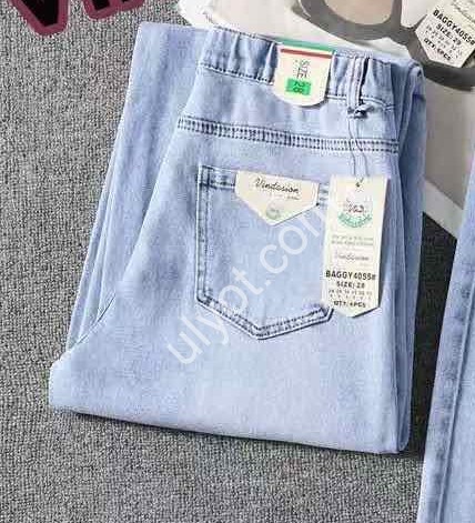 БРЮКИ (28-33) ГОЛУБОЙ D4055