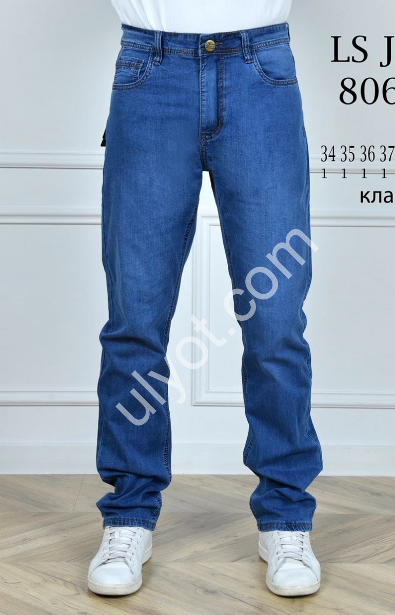 ДЖИНСИ LS JEANS (34-44) СИНІЙ 806D