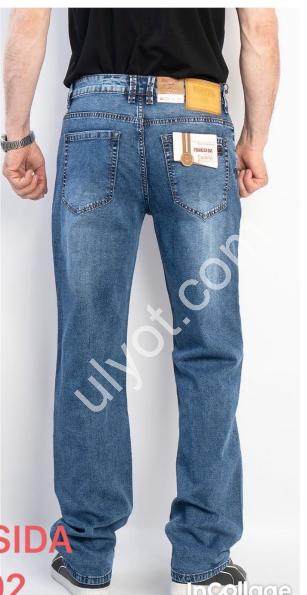 ДЖИНСЫ FANGSIDA (33-38) Т.СИНИЙ 8902