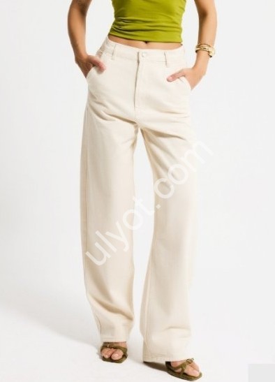 ДЖИНСЫ IT'S BASIC (34-40) БЕЖ 2952/7s6/69