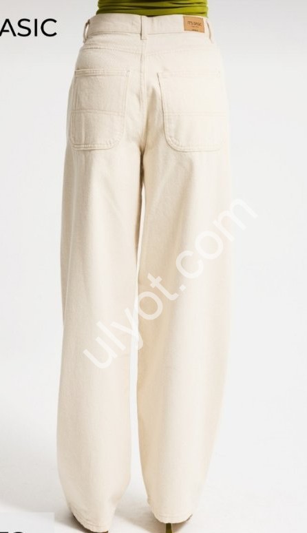 ДЖИНСЫ IT'S BASIC (34-40) БЕЖ 2952/7s6/69