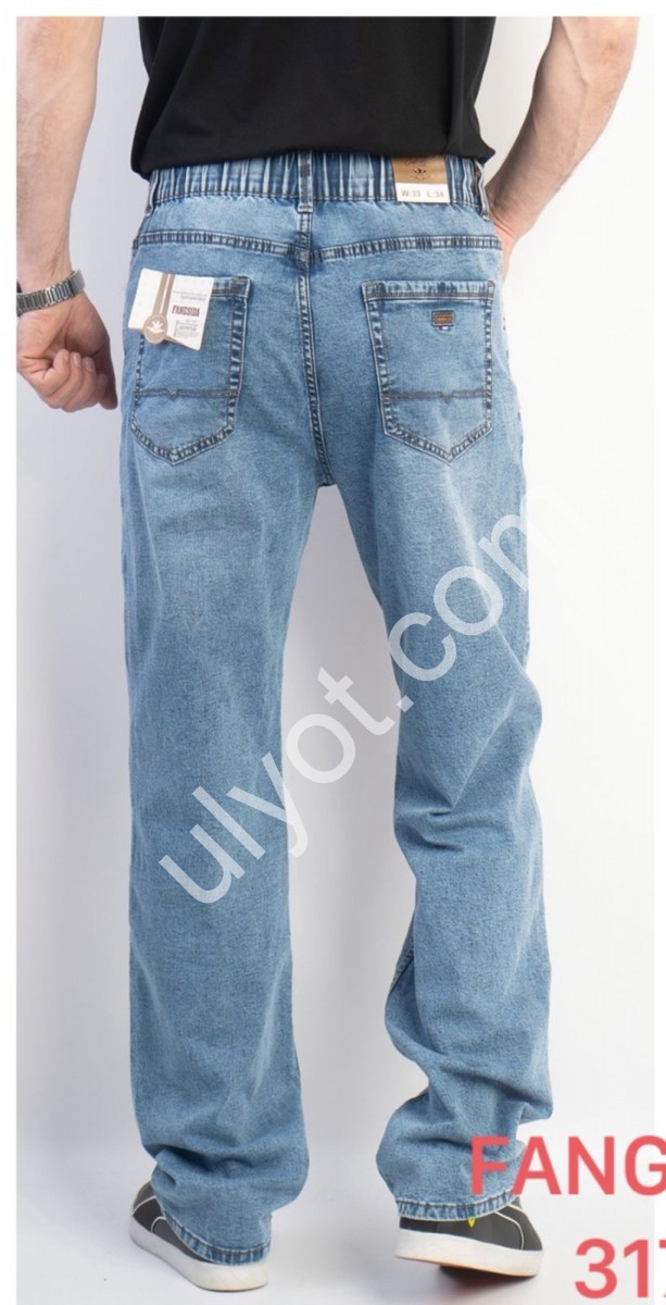 ДЖИНСЫ FANGSIDA (32-40) СИНИЙ 3173