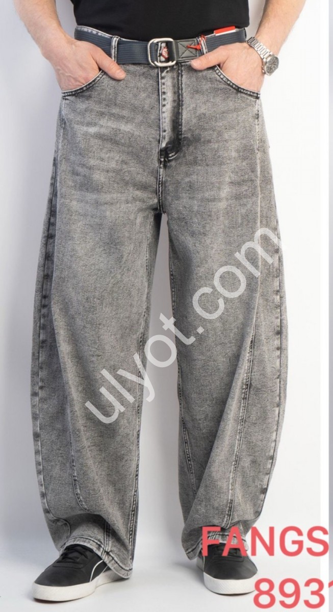 ДЖИНСЫ FANGSIDA (29-34) СЕРЫЙ 8931