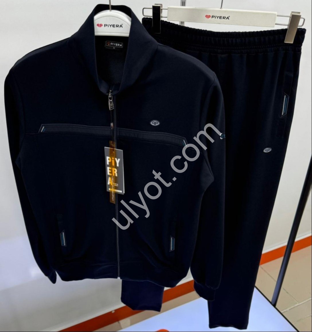 СПОРТ.КОСТЮМ PIERA (M-3XL) ПРЯМОЙ Т.СИНИЙ 7790