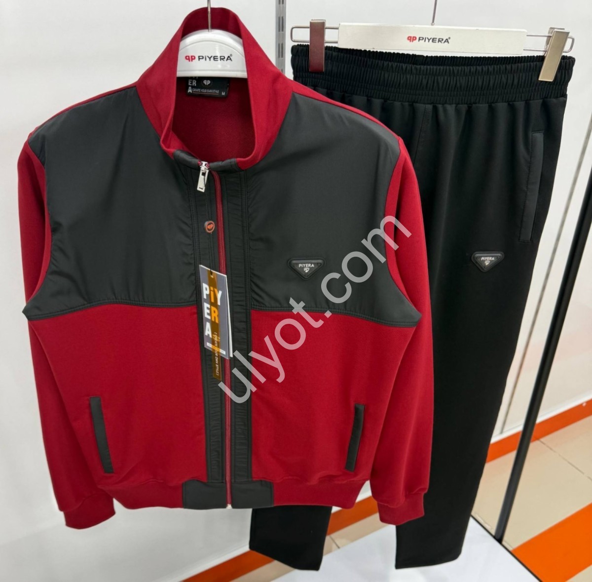 СПОРТ.КОСТЮМ PIERA (M-3XL) ПРЯМОЙ БОРДО 7664