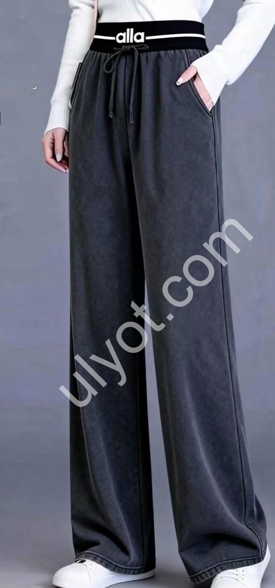 ШТАНЫ (5XL-10XL) ПРЯМОЙ ГРАФИТ 605