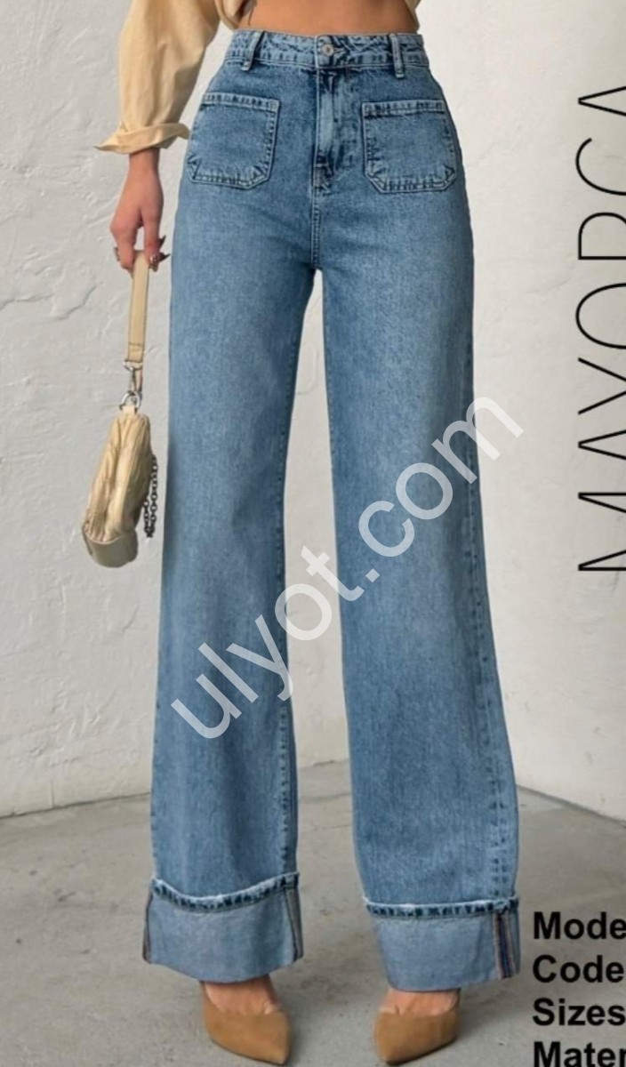 ДЖИНСЫ ZEO BASIC (34-42) СИНИЙ 5153