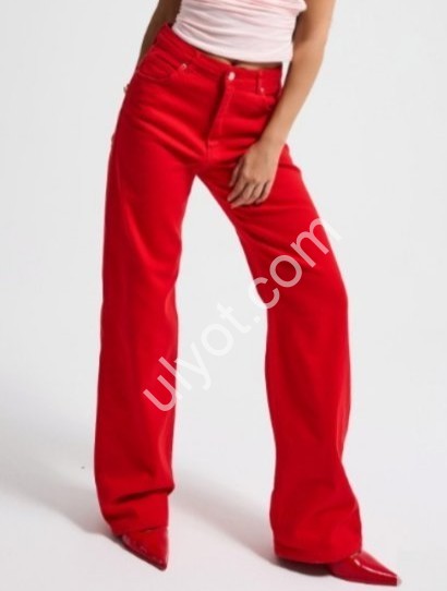 ДЖИНСИ IT'S BASIC (34-42) ЧЕРВОНИЙ 4857/4s6/19