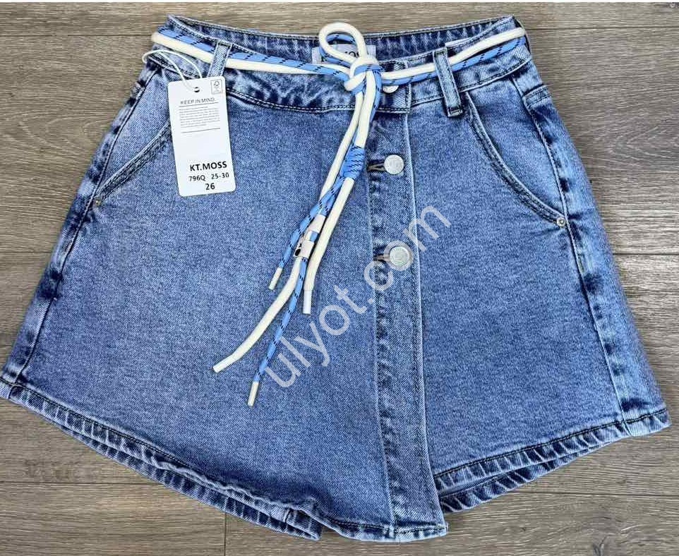 ШОРТЫ-ЮБКА KT.MOSS (25-30) СИНИЙ 796