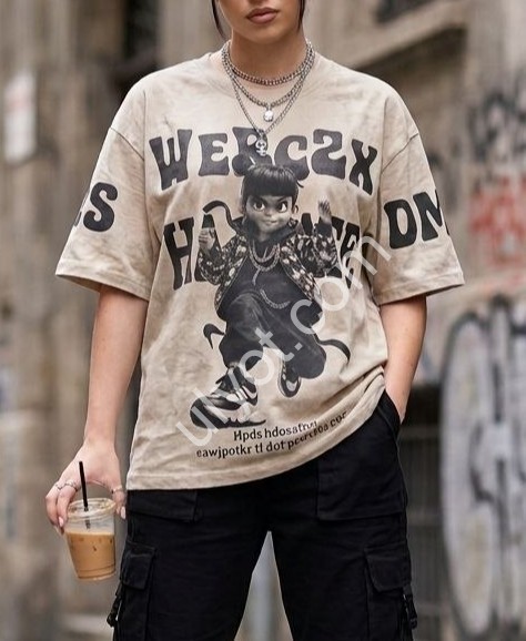 ФУТБОЛКА (ONESIZE 42-46) ДЕВОЧКА  БЕЖ M55