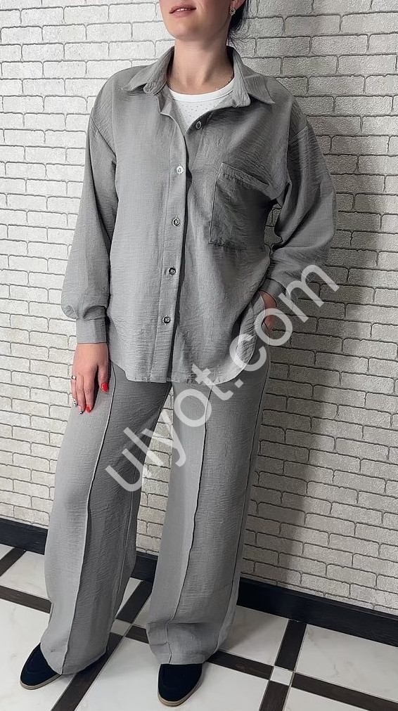 КОСТЮМ (42-52) СВ.СІРИЙ 034