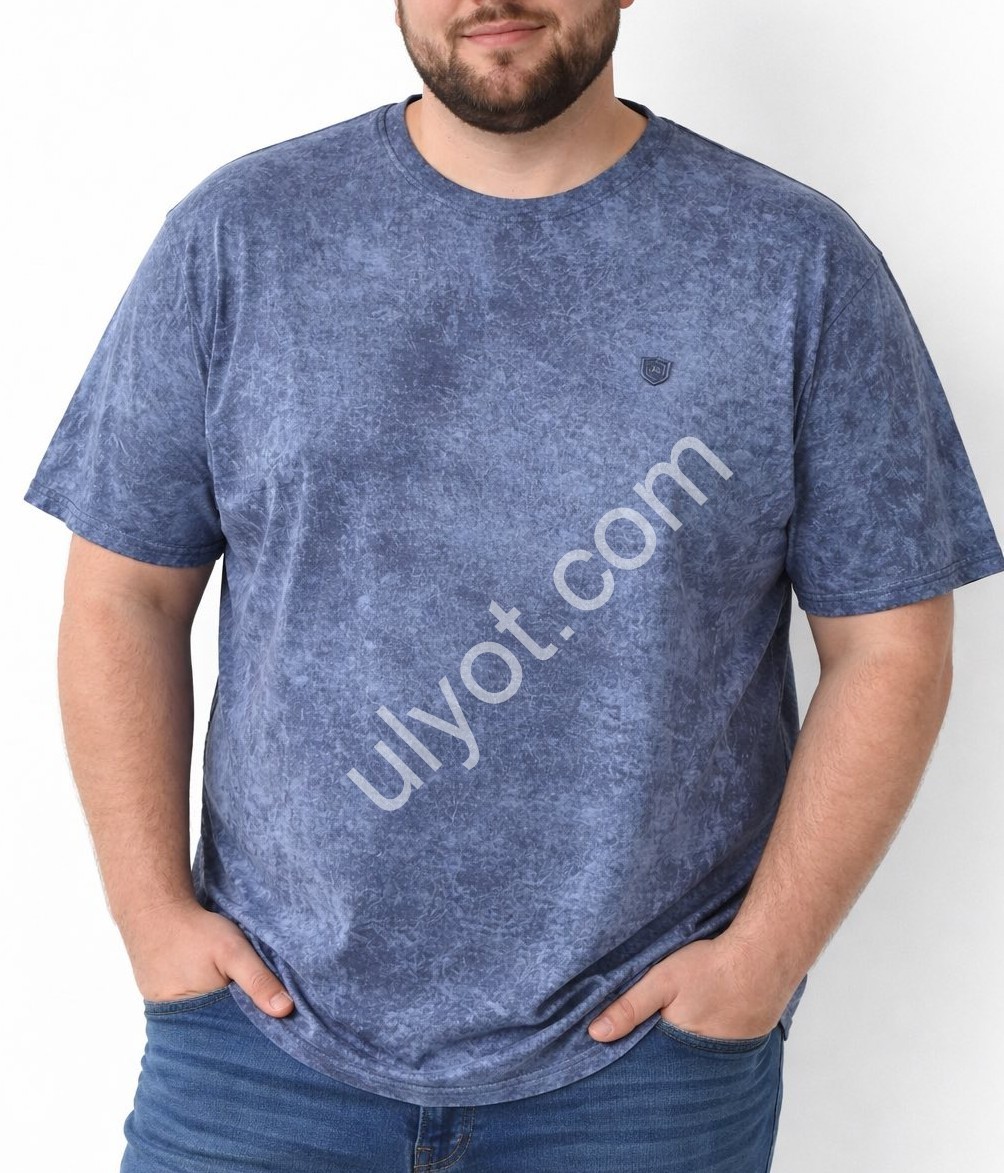 ФУТБОЛКА BIGLIVER (3XL-6XL) БЕЖ 5575