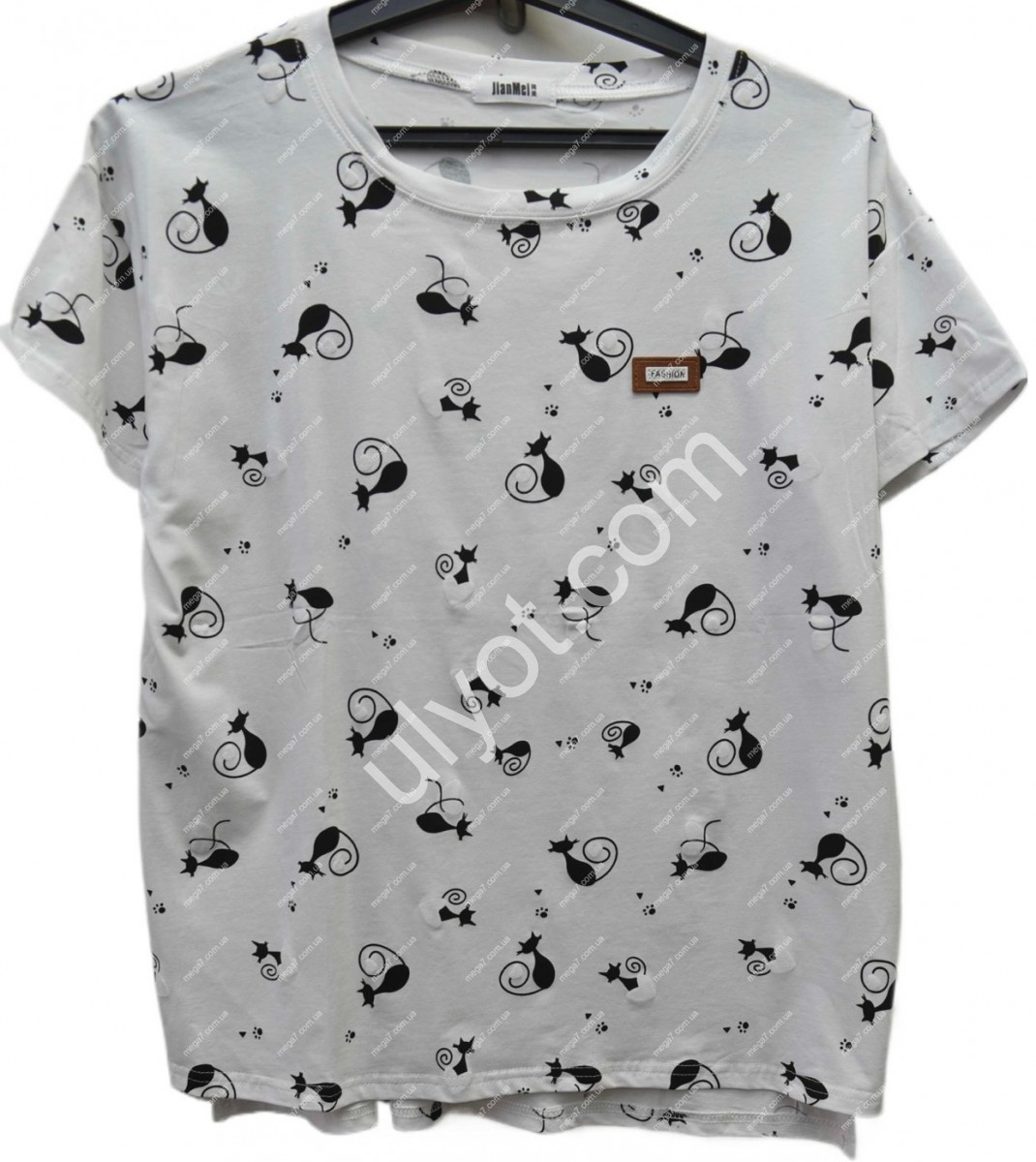 ФУТБОЛКА (ONE SIZE 46-50) КОШКИ СЕРЫЙ 