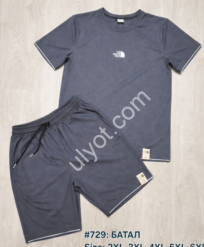 СПОРТ. КОСТЮМ T48 (2XL-6XL) Т.СІРИЙ 729