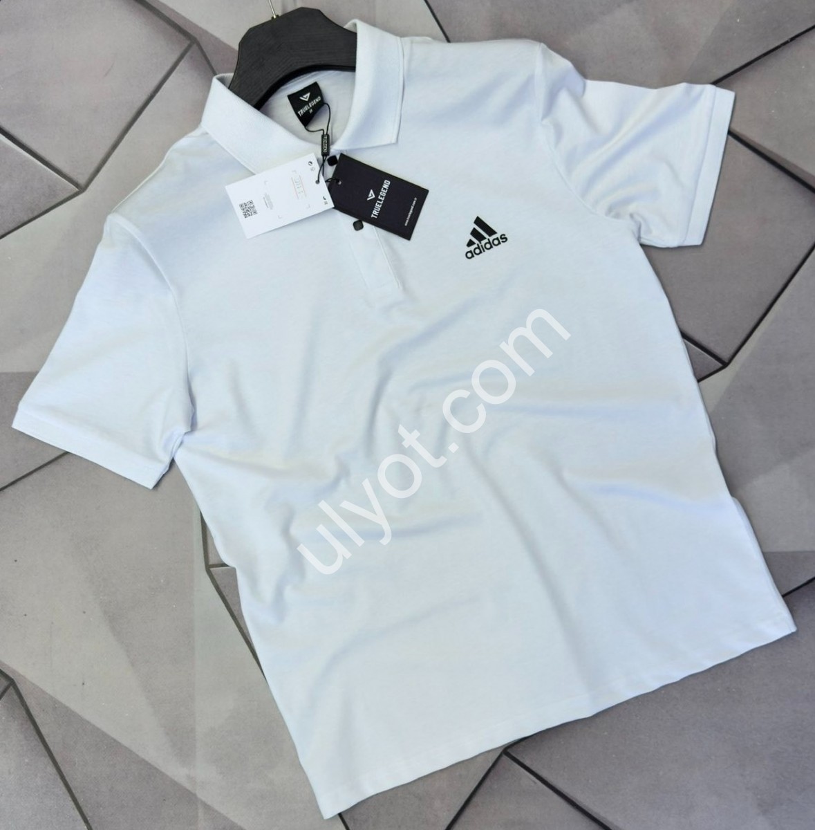 ФУТБОЛКА-ПОЛО A01 (S-2XL) БЕЛЫЙ 